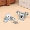 6/10 Set Removable Corner Bracket Zinc Alloy Butterfly Corner Bracket With Screws - Support Connectors For Furniture Drawers