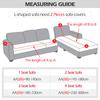 Dicker Plüsch-Sofabezug in L-Form für Wohnzimmer, Eckcouch, Schnitt-Stretch-Sofabezug, elastisch, Canap Chaiselongue