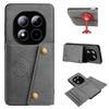 PU Leather Wallet Phone Case for Xiaomi Redmi Note 15 Pro+,15 Pro 5G,POCO M8 Pro 5G Card Slots Dual Metal Button Shockproof Full‑Body Cover
