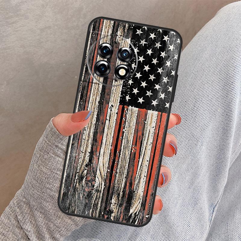

USA American Flag Cover For OnePlus 13R 13 12 12R 11 10 Pro 8T 10T OnePlus Nord 4 CE 2 3 Lite N10 N20 N30 Case OnePlus Nord 4