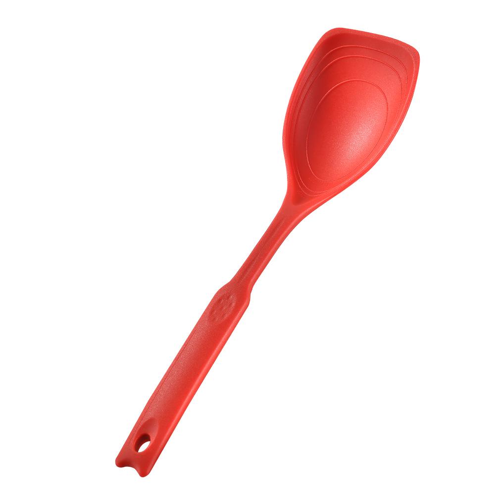 Heat-Resistant Non-Slip Silicone Spatula Spoon for Baby Food and Daily Kitchen Use