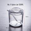 Homeglen Acrylic Spice Jar Set