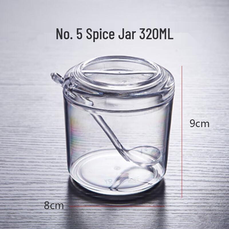 Homeglen Acrylic Spice Jar Set