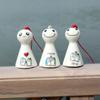Cartoon Sunny Dolls Wind Chimes Cute Hanging Porcelain Wind Chimes  Garden Home Decoration