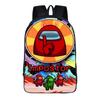 Among Us Kids Backpack Oxford Fabric School Bag Boys Girls 20L Capacity Dual Strap With Air Cushion Straps
