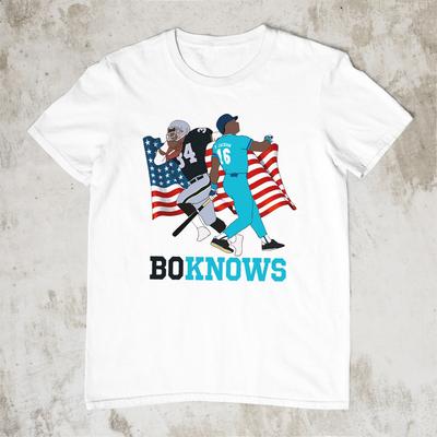 SALE Bo Jackson Graphic Bo Knows Men T-shirt White Tee Sizes S To 5XL Unisex T-Shirt