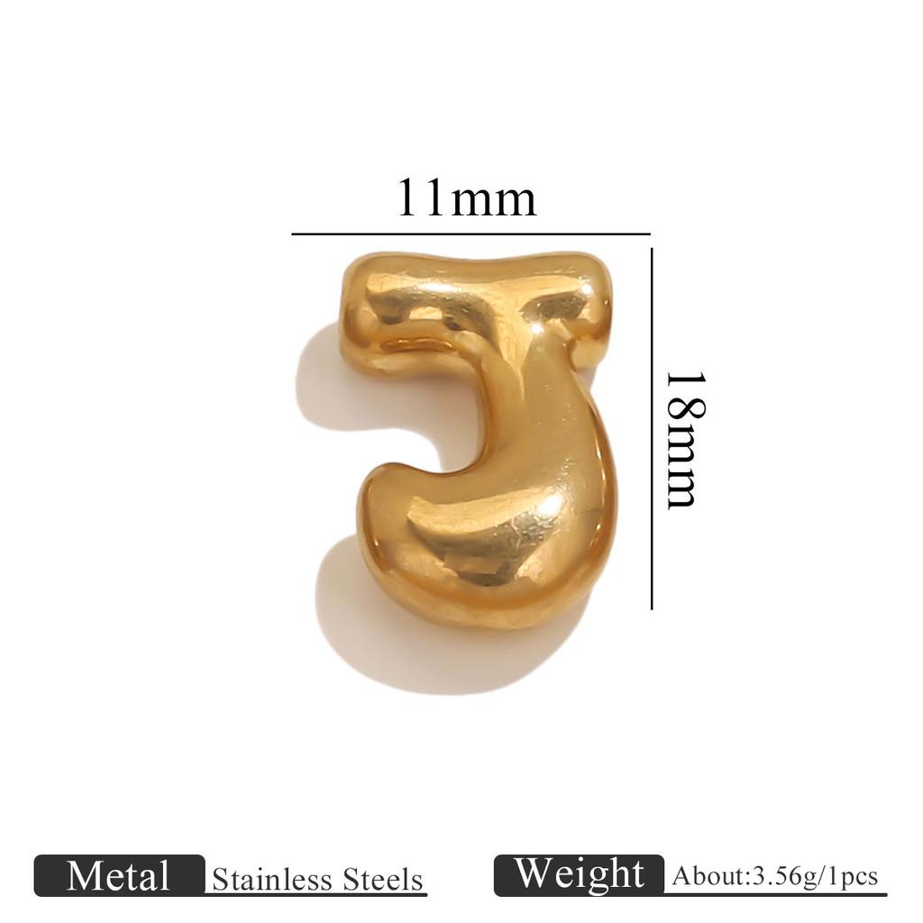 5 Stück Edelstahl 18K PVD-beschichtet A bis Z Englische Buchstaben Anhänger DIY Wasserdichter Schmuck Geschenk Handgefertigtes DIY Zubehör