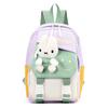 New Fashion Color Matching Children School Bags Cute Cartoon Casual Nylon Girl Baby Backpack Lightweight Reduce Burden Kindergarten Book Bag