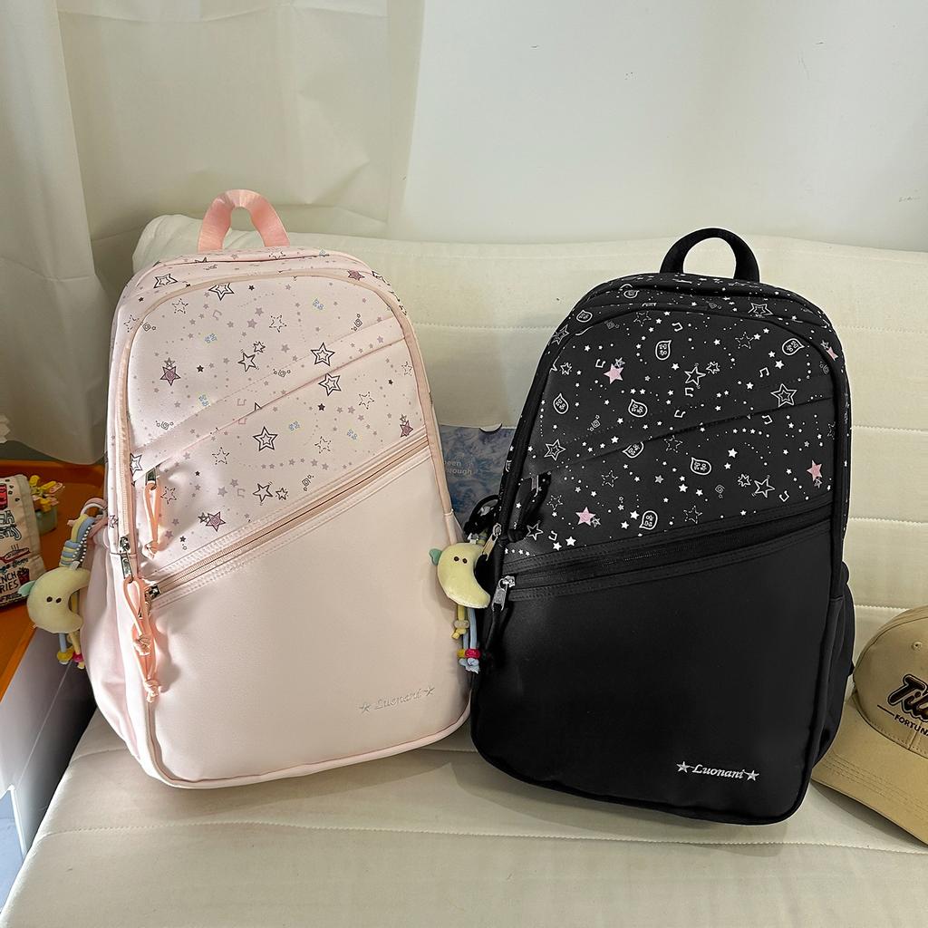 Schoolbag College Style Cute School Bag Junior High School Girls Casual High Value Backpack Elementary School Girls Cartoon Lightweight Backpack