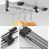 Simple Extendable Pull-Out Closet Valet Rod,Retractable Pants Hangers Sliding hanging rail,for Wardrobe Clothing Storage