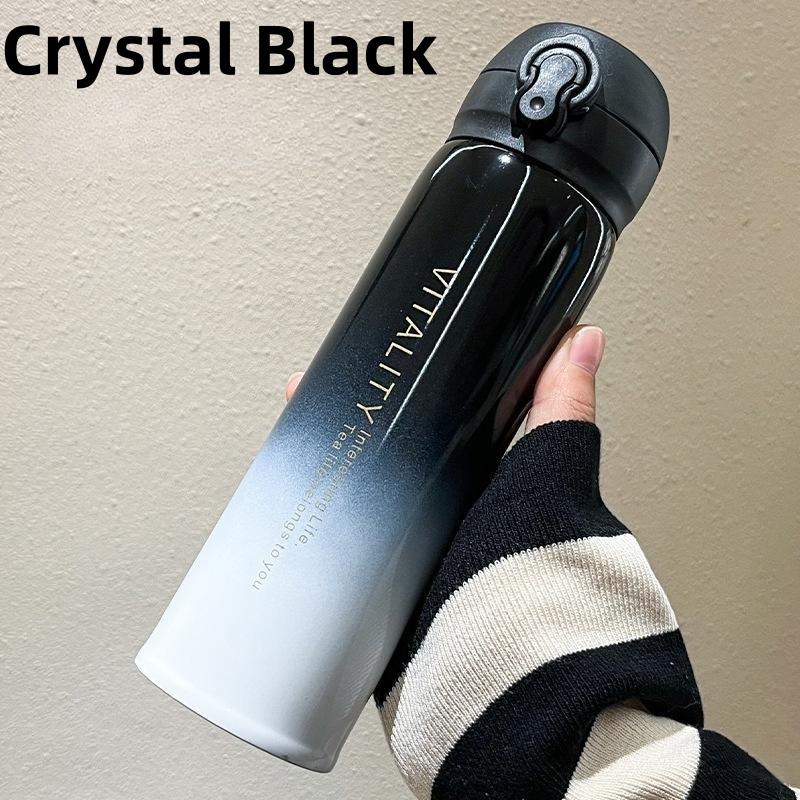 Gradient Color Portable Vacuum Water Bottle Office Stainless Steel Insulated Coffee Mug Insulated Mugs