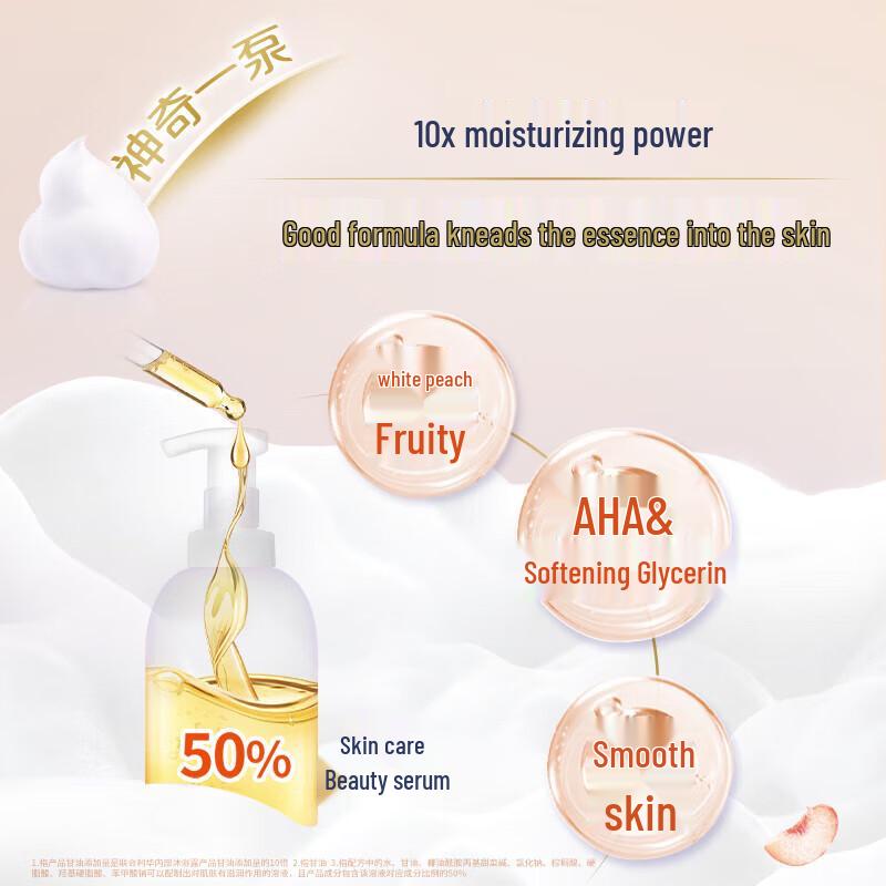 Dove White Peach Fruity Shower Foam