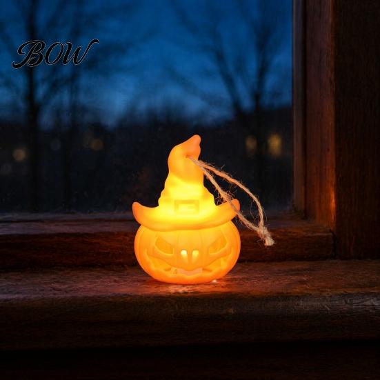 Decorative LED Light for Parties Halloween Witch Hat Pumpkin Lamp, Bat Skull Hollow Night Creative Home Decor Party, Spooky Tabletop Haunted