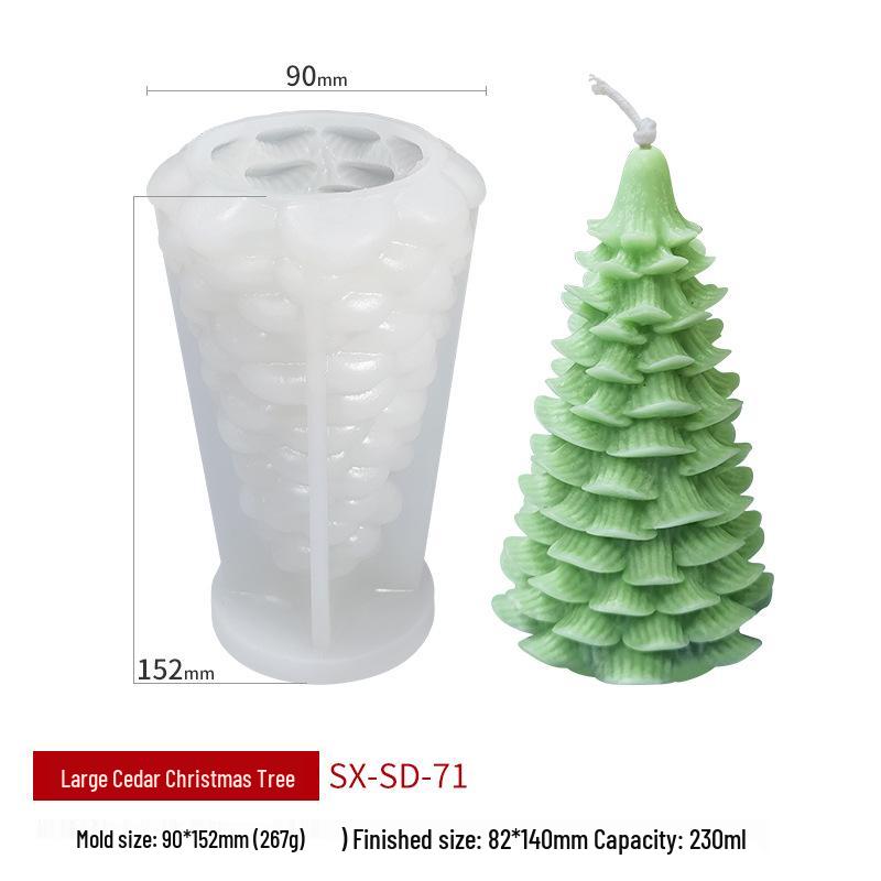 Wenxin Christmas Tree Scented Candle & Soap Silicone Mold