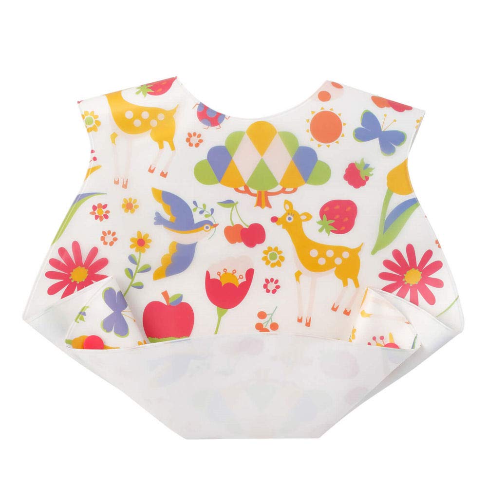 

the Hairy 3D Mealtime Apron with 3D Spill and Two Size and Bib for Babies Solby s Chobi Babies Pockets, Catch, Adjustments, Bib, (BBSB123200)