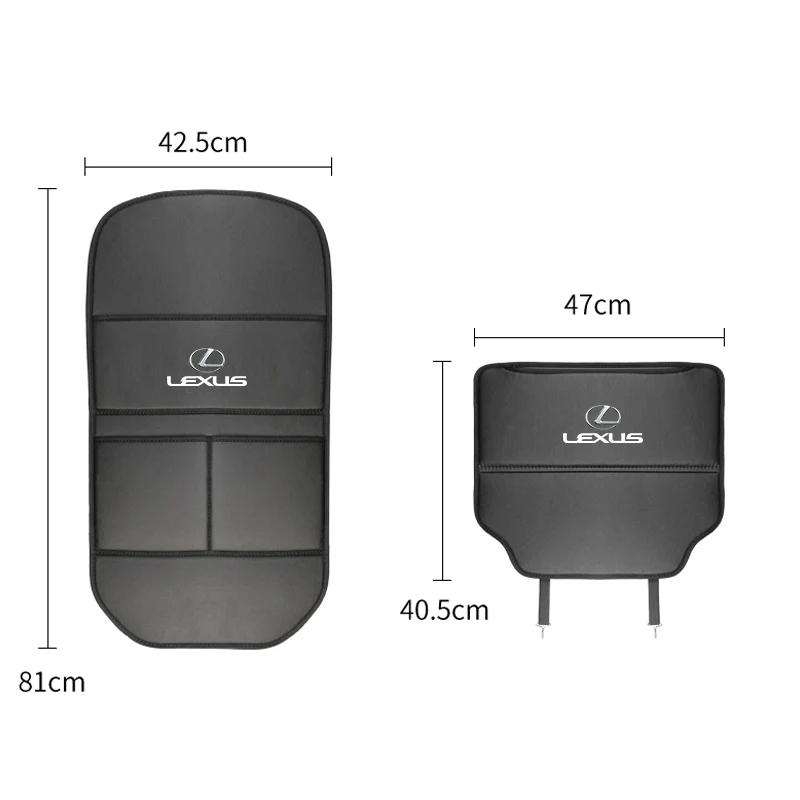 THQP1 Car Seat Back Anti-Kick Mat Protector Pad Cover For Lexus F SPORT ES RX NX LS UX LM LX GX LC RZ IS CT GS RC HS SC TX LBX IS300 R