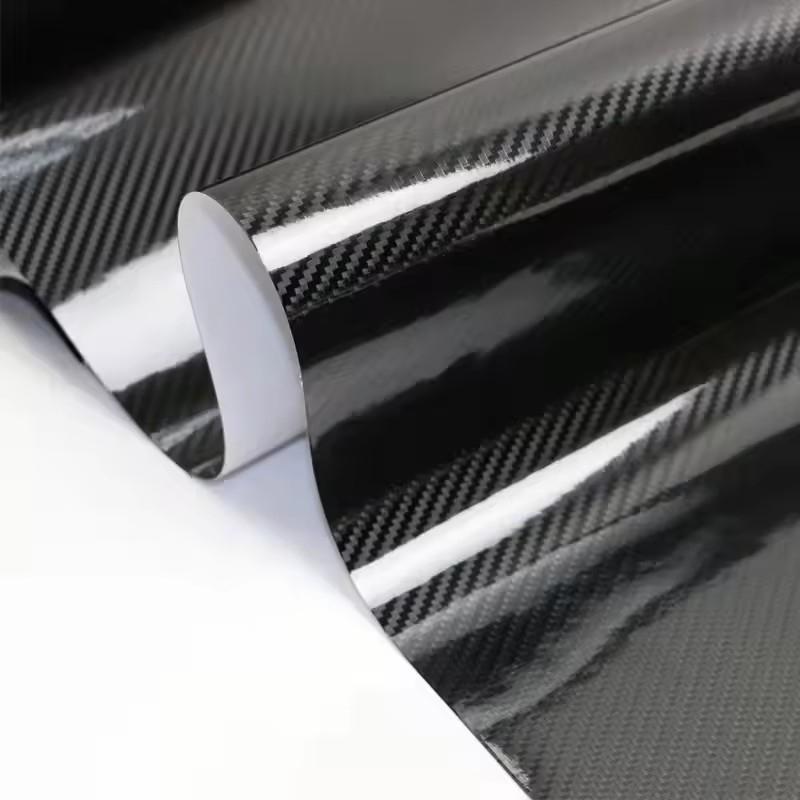 Black Matte Car Vinyl Sticker 5D Carbon Fiber Film Waterproof Car Styling Wrap Roll Motorcycle Decoration Films