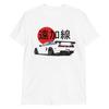 White NSX JDM Legend Japanese Tuner Drift Racing Short-Sleeve Unisex T-Shirt