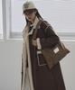 The Green Lab Leopard Suede Shoulder Bag [Camel]