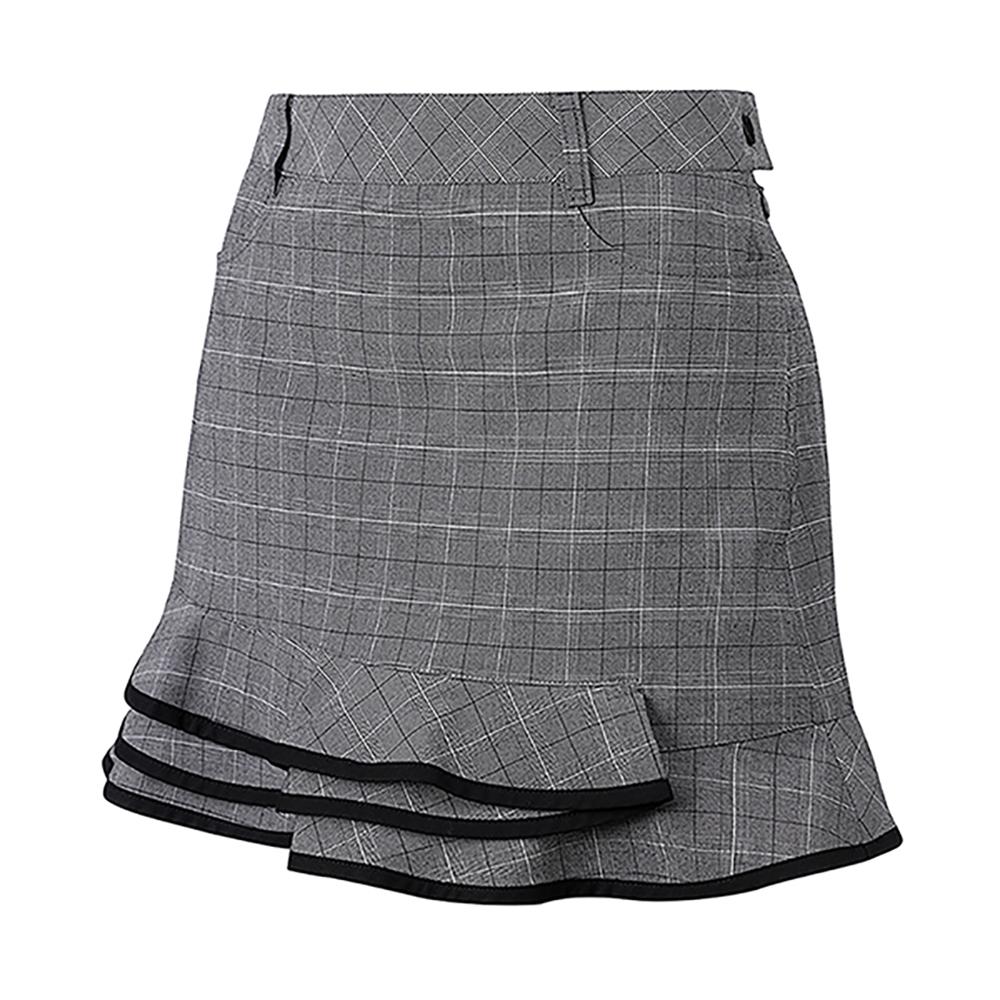 ELLE GOLF Women'S Check Double Flare Skirt_6I21802