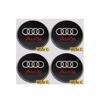 4PCS 65mm automobile hub center cover sticker is suitable for Audi ABT A3A4A5Q2 Q7 RSTT hub aluminum alloy modification sticker.
