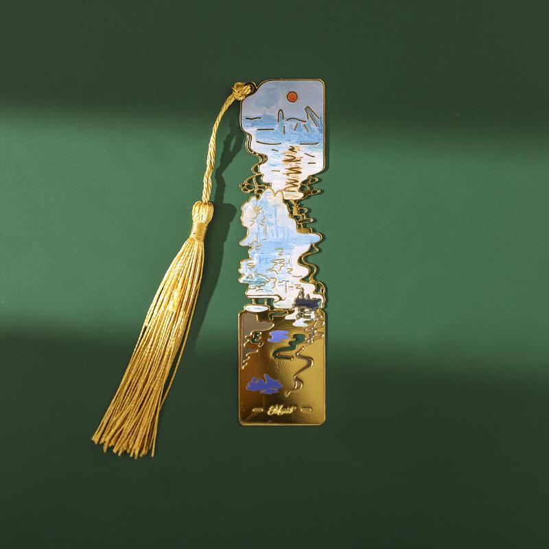 Van Gogh Ölgemälde Metall Lesezeichen - Klassischer Souvenir Clip Geschenk