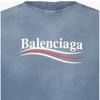 Balenciaga 764235 Tiv52 9798 Political Crack Artwork Mens Short Sleeve Tee
