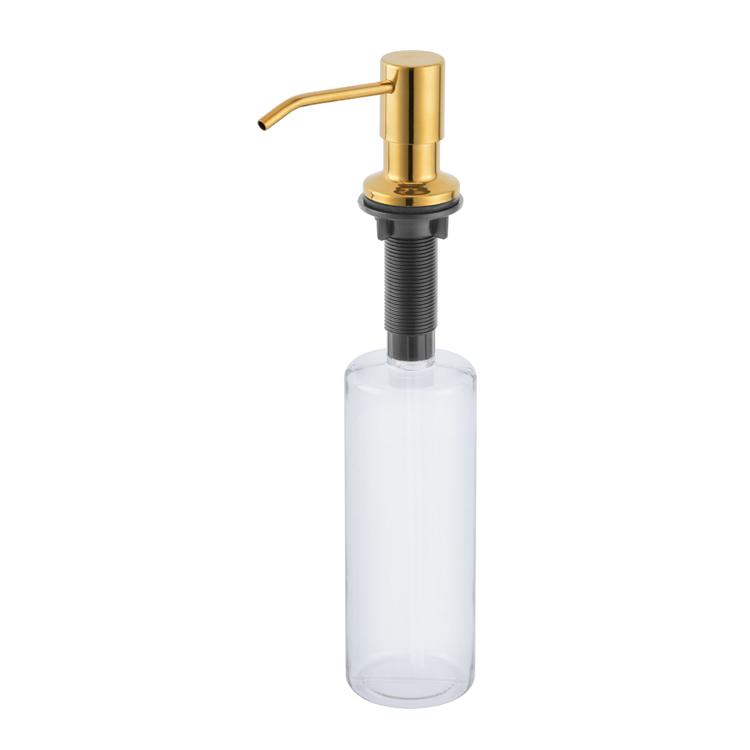 Kitchen Accessories Built-In Sink Dishwashing Dispenser Liquid Soap Dishwashing Detergent Set Soap Dispenser for Kitchen золотистый