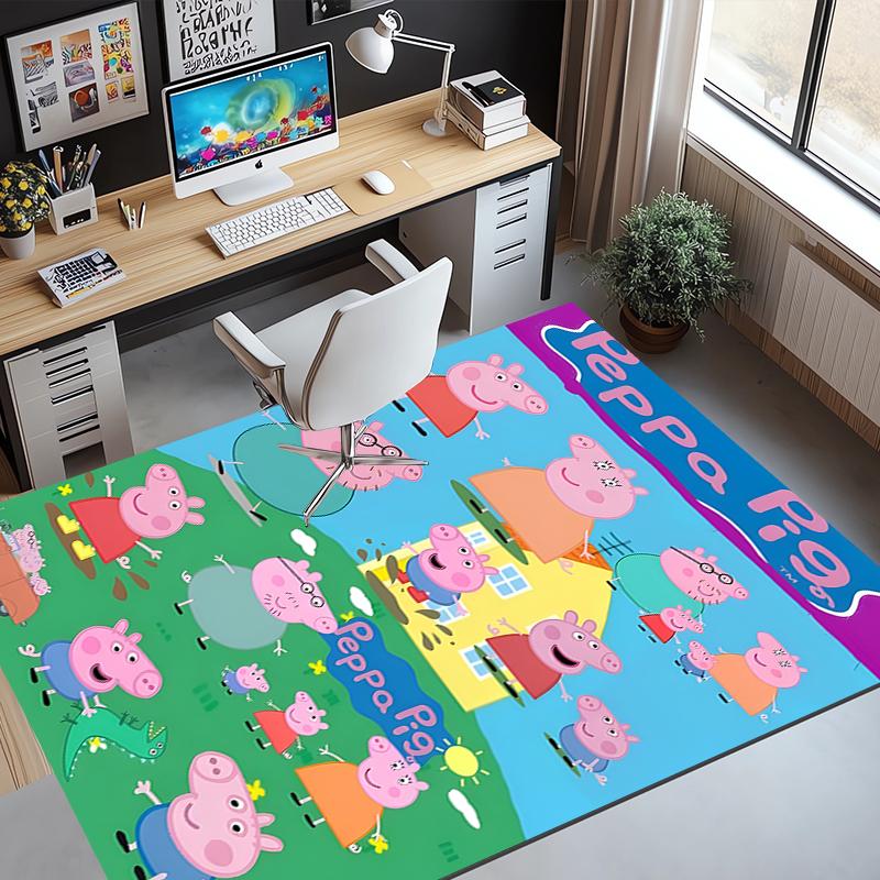 Cartoon animation Pattern Rug, Indoor/Outdoor Mat, for Picnic, Gameroom, Bedroom, Office, Living Room, Home Decor Carpet, Birthday Gift