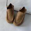 Lazy Shulefu Shoes Lazy Commuter Men and Women Pedal Thin-soled Casual Small Leather Shoes