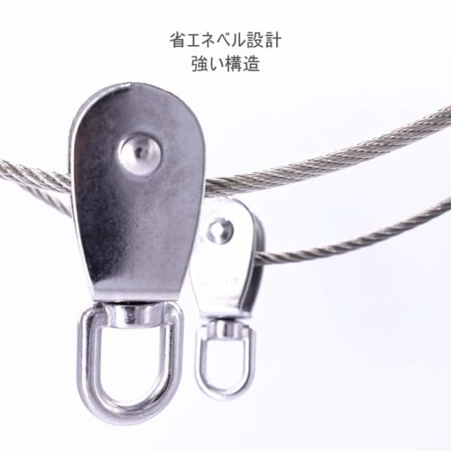 Alioay M25 Rope Pulley, Swivel Type, Stainless Steel, 150kg Load Capacity, Set of 2 (M25 (Set of 2))