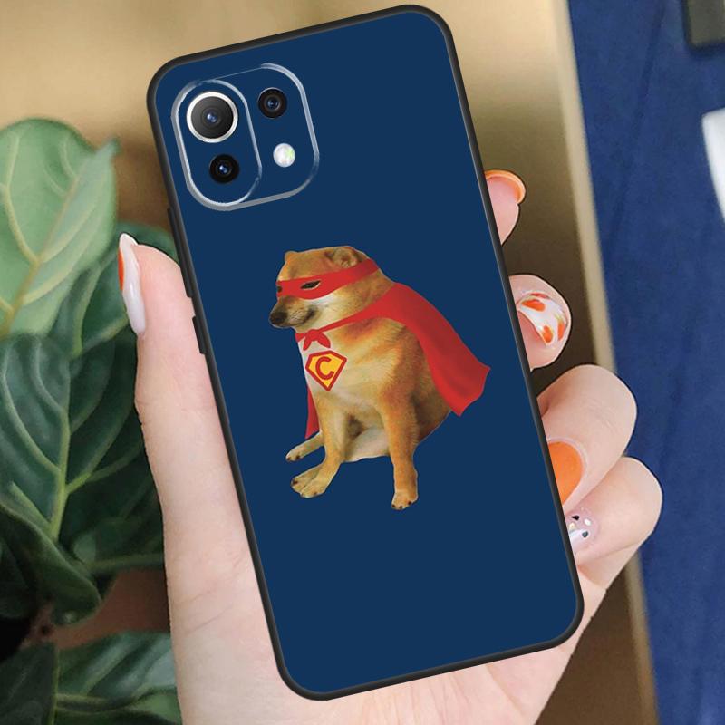 Cheems Doge Case For Xiaomi 15T 14T 13T Pro 14 15 Ultra 17 Pro Max POCO X7 F8 Pro X5 X6 F5 F6 F7 Coque