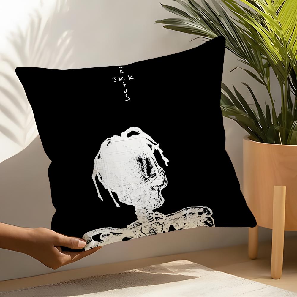 Legendary Rapper T-Travis Scott Pillow Case Linen Cushion Covers For Decorative Sofa Home Pillows Case Car Chair Pillows Cases