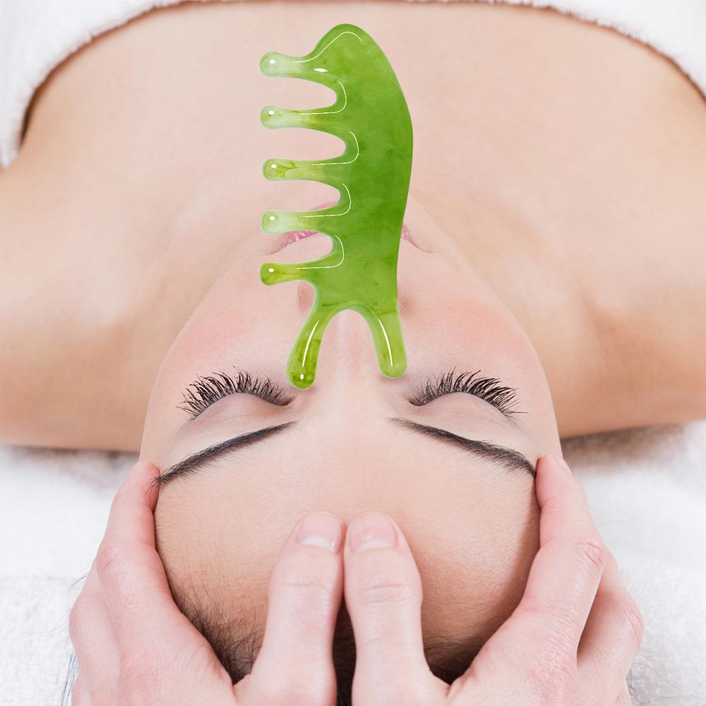 Mini-Massagekamm - Akupressur-Werkzeug zur Entspannung von Kopfhaut & Körper für Haarpflege & Stressabbau - Tragbares & Ergonomisches Design