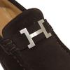 Great HERMES Loafers Constance Brown Suede Leather Women 36 Used