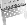 Silver Wood Burning Stove Foldable Folding Grill Durable Camping Stove  Outdoor Cooking