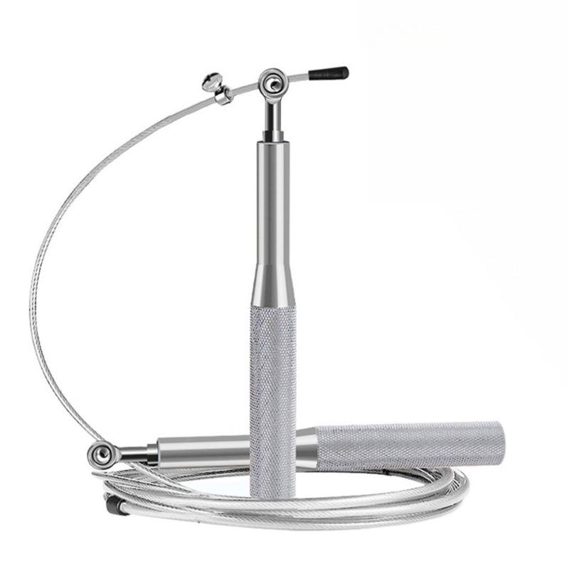 Aluminiumgriff Drahtseil Seilspringen Hohe Geschwindigkeit Verstellbar Stahlkugellager für Sport Fitness