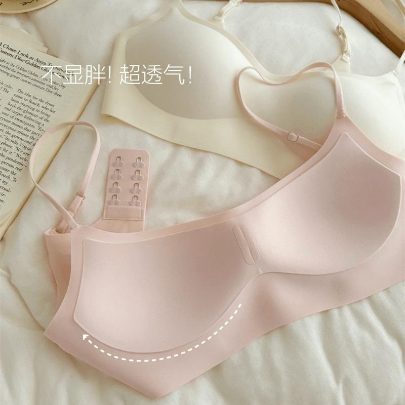 Women S Low Square Neck Invisible Seamless Wireless Thin Push Up Bra
