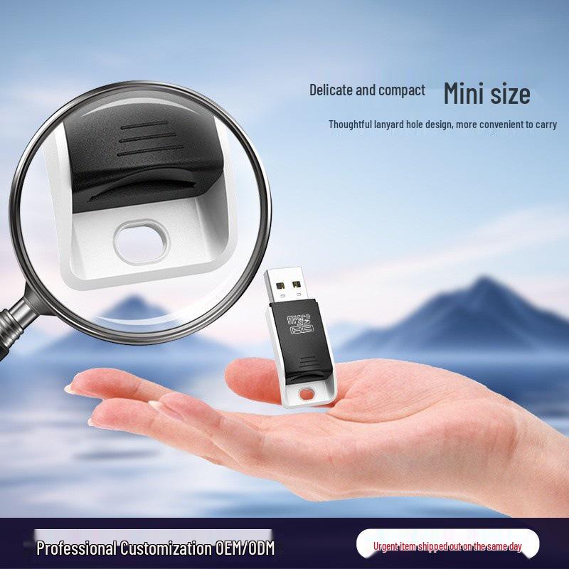 High-Speed Multi-Format Card Reader for SD, TF, MS, and Car-Mounted Cameras