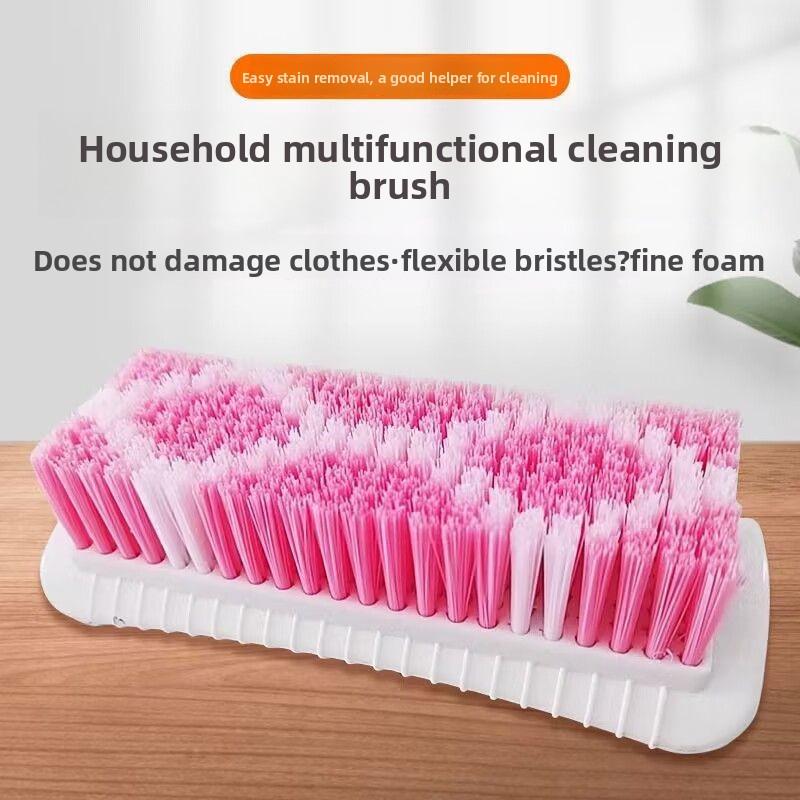 Hard bristle cleaning brush, multi-functional laundry brush, colored bristle board brush, household plastic shoe brush, household laundry brush
