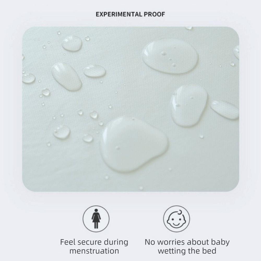 Non-slip Solid Color Mattress Cover Skin-friendly Urinary Barrier Bed Sheet Bed Cover  Elderly