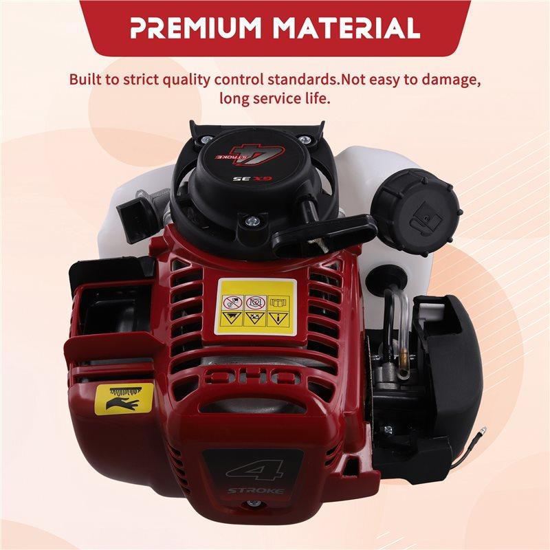 A58Z High-Power Four-Stroke GX35 Lawn Mower Engine, GX35 Garden Side-Mounted Backpack Petrol Enginefor Tiller Mower Lawnmower