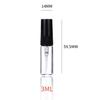 10/50/100PCS 3ML Black Empty Refillable Bottle Portable Glass Perfume Bottle Cosmetics Bottle Sample Thin Glass Vials Wholesale