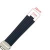 Silicone Rubber Watchband For Oris Aquis 7330 7740 Striped Watch Band Convex Strap Wristband Black Blue 22x12mm 24x11mm 24x12mm