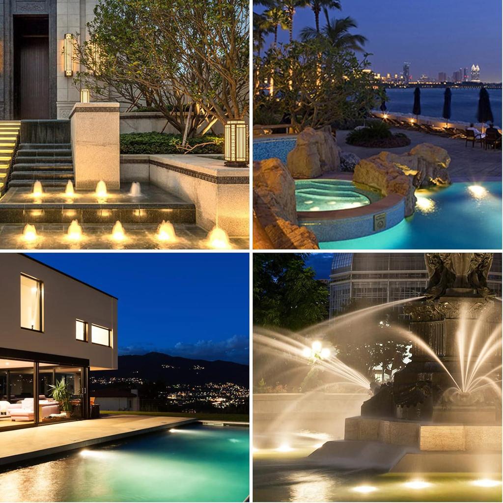 Outdoor Solar Garden & Pool Spotlight: Landscape Atmosphere Light for Courtyard & Underwater Ponds