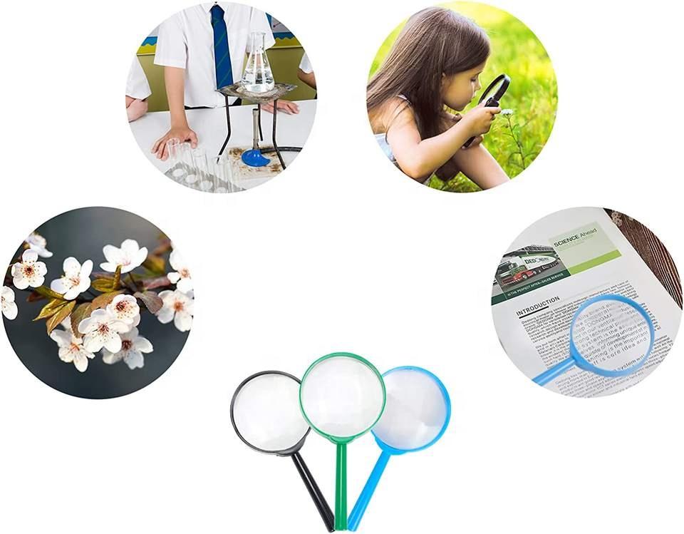Oem Magnifier Hand Held 60mm 3x Magnifying Glass Reading Handheld For Promotion