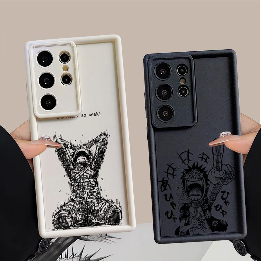 Phone Cover Case for Samsung Galaxy S24Ultra S25 Edge S21 S24 Plus S22 S23 FE S20FE S25 Ultra Anime ONE PIECE Luffy