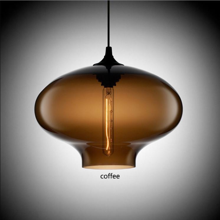 Modern Minimalist Glass Chandelier E27/E26 LED Living Room Kitchen Clothing Store Loft Balcony Lighting