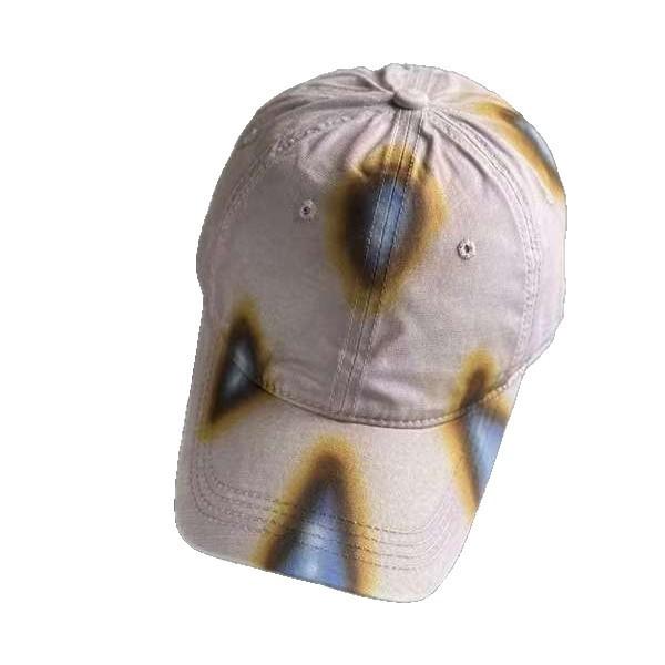 Fashion Hat Fire Color Fashion Versatile Face Small Peaked Cap Men's Big Head Circumference Shade Baseball Cap