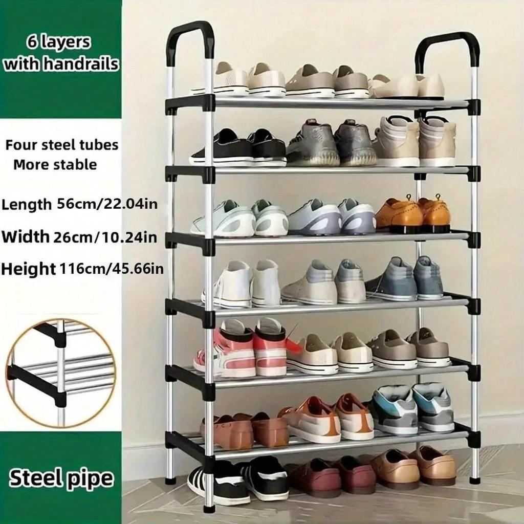 4/5/6/7 Layer Shoe Rack Shoes Organizer Shoerack Shoebox Shoe-Shelf Plant Shelves Metal Cabinet Shoes Organizer Cabinets Space